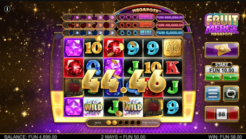 Fruit Merge Megapots - paiement dans le jeu de base